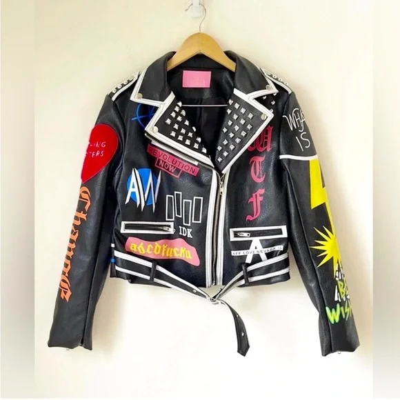 ジャケット・アウター Andwang AND logo leather jacket 001 OUTER